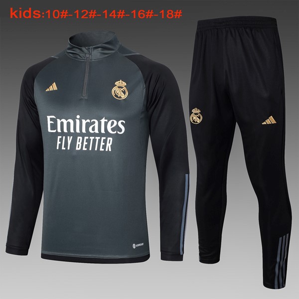 Kinder Sweatshirts Real Madrid 2024 Grau 2